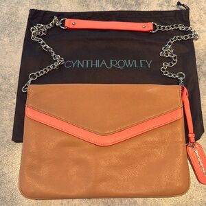 Cynthia Rowley leather envelope clutch